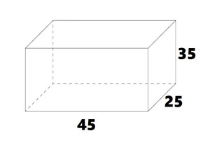Akwarium 45cmx25cmx35cm 4mm full opti