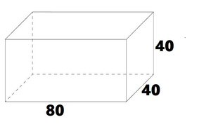 Akwarium 80cmx40cmx40cm 8mm Full opti
