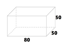 Akwarium 80cmx50cmx50cm 10mm pano opti