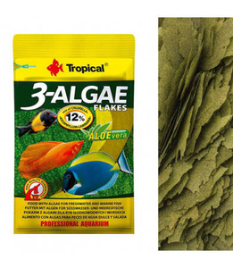 Pokarm w Płatkach Tropical 3-Algae Flakes 12g