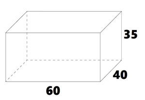 Akwarium 60cmx40cmx35cm 8mm