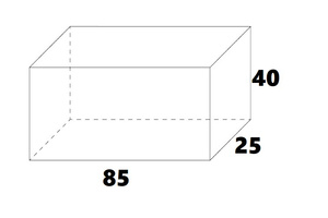 Akwarium 85cmx25cmx40cm 8mm full opti